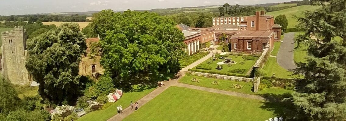 Aerial View Over The Orangery Tea Room