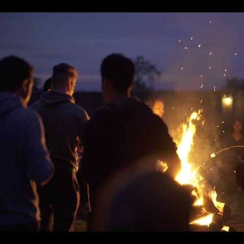 People At Ashburnham Place-Campfire